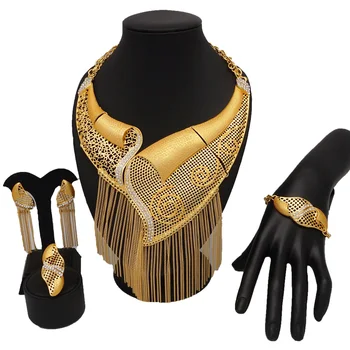 women necklace new design dubai gold necklace african big jewelry sets wedding bride jewelry accessory fine jewelry
women necklace new design dubai gold necklace african big jewelry sets wedding bride jewelry accessory fine jewelry