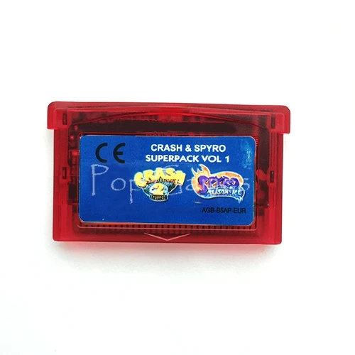2 in 1 Crash & Spyro Pack Volume 1 for 32 Bit Handheld Console Video Game Cartridge Console Card EU Version
2 in 1 Crash & Spyro Pack Volume 1 for 32 Bit Handheld Console Video Game Cartridge Console Card EU Version