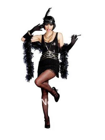 Ladies Black Flapper Costume 20's 30's Charleston Fancy Dress halloween costume women party costume size s-3xl 515
Ladies Black Flapper Costume 20's 30's Charleston Fancy Dress halloween costume women party costume size s-3xl 515
