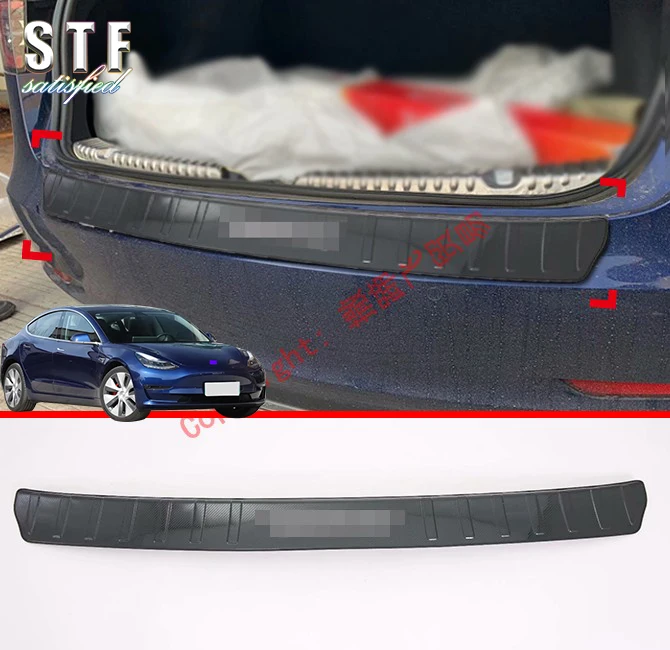 Carbon Fiber Style Rear Bumper Sill Protector For Tesla Model 3 2017 2018 2019 Car Accessories Stickers
Carbon Fiber Style Rear Bumper Sill Protector For Tesla Model 3 2017 2018 2019 Car Accessories Stickers