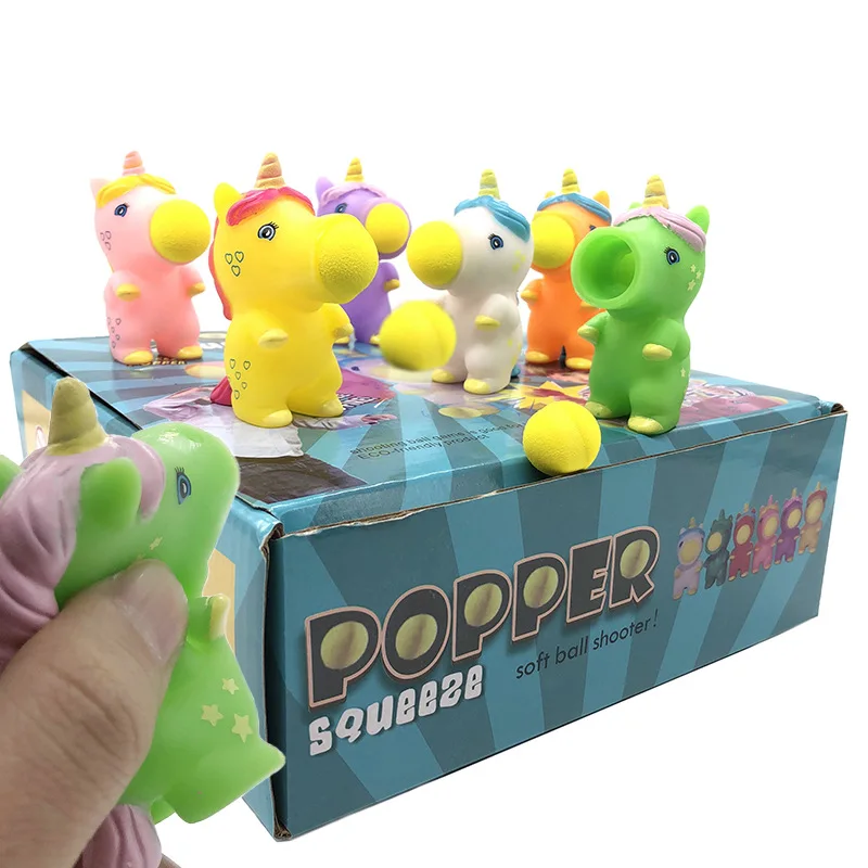1pcs Random Cartoon Unicorn Animal Popper Ball Foam Ball Shooter Squeeze Toys Stress Relief Creative Toys Funny Gift For Kids
1pcs Random Cartoon Unicorn Animal Popper Ball Foam Ball Shooter Squeeze Toys Stress Relief Creative Toys Funny Gift For Kids