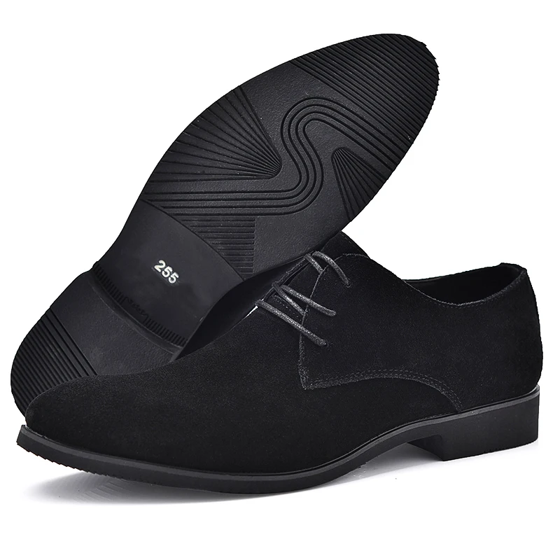 designer suede genuine leather men shoes italian formal male footwear elegant wedding work flats man dress oxford shoes for men (3)