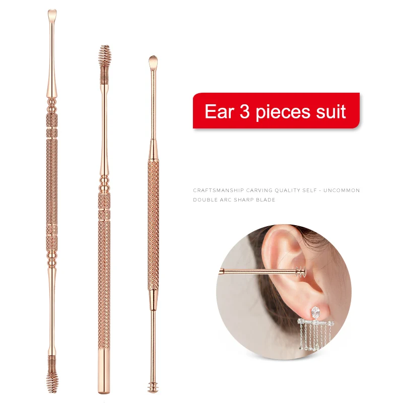 3pcs Stainless Steel Earpick Wax Remover cerumen Cleaner Health Care Tools Ear Pick Earpick Ear Care Tool FM88
3pcs Stainless Steel Earpick Wax Remover cerumen Cleaner Health Care Tools Ear Pick Earpick Ear Care Tool FM88