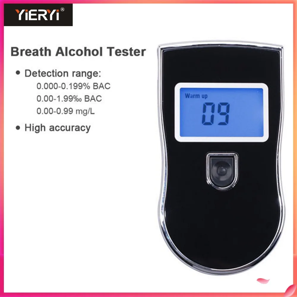 Yieryi AT819 Police Black Digital Alcohol Breath Analyzer Detector Breathalyzer Tester Test Car-detector Alcoholmeter
Yieryi AT819 Police Black Digital Alcohol Breath Analyzer Detector Breathalyzer Tester Test Car-detector Alcoholmeter
