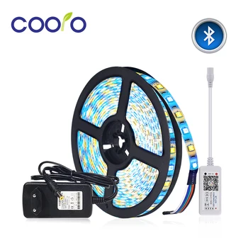 5050 LED Strip Light RGB RGBW RGBWW LED Strip Set 60LED/m Diode Tape + Bluetooth Controller + Power Adapter 5M/lot
5050 LED Strip Light RGB RGBW RGBWW LED Strip Set 60LED/m Diode Tape + Bluetooth Controller + Power Adapter 5M/lot
