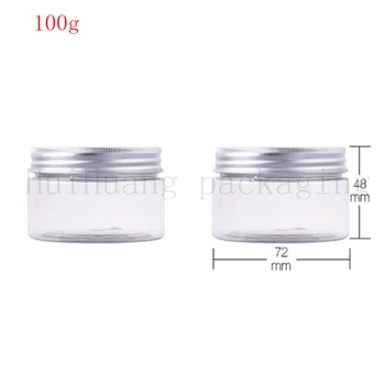 30pcs 100g transparent empty cosmetic container aluminum lid clear sample plastic cream jars cosmetic packaging
30pcs 100g transparent empty cosmetic container aluminum lid clear sample plastic cream jars cosmetic packaging