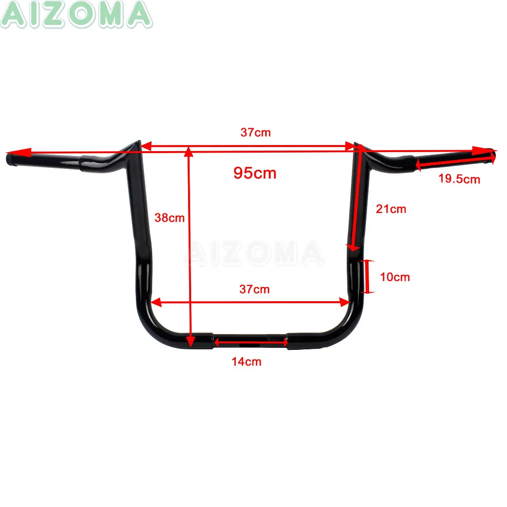 Motorcycle 12" Monkey Bar Fat Bars Handlebars For Harley Tourings Models w/ Batwing Fairing Dressers Baggers FLHT FLHTC 1982-Up
Motorcycle 12" Monkey Bar Fat Bars Handlebars For Harley Tourings Models w/ Batwing Fairing Dressers Baggers FLHT FLHTC 1982-Up