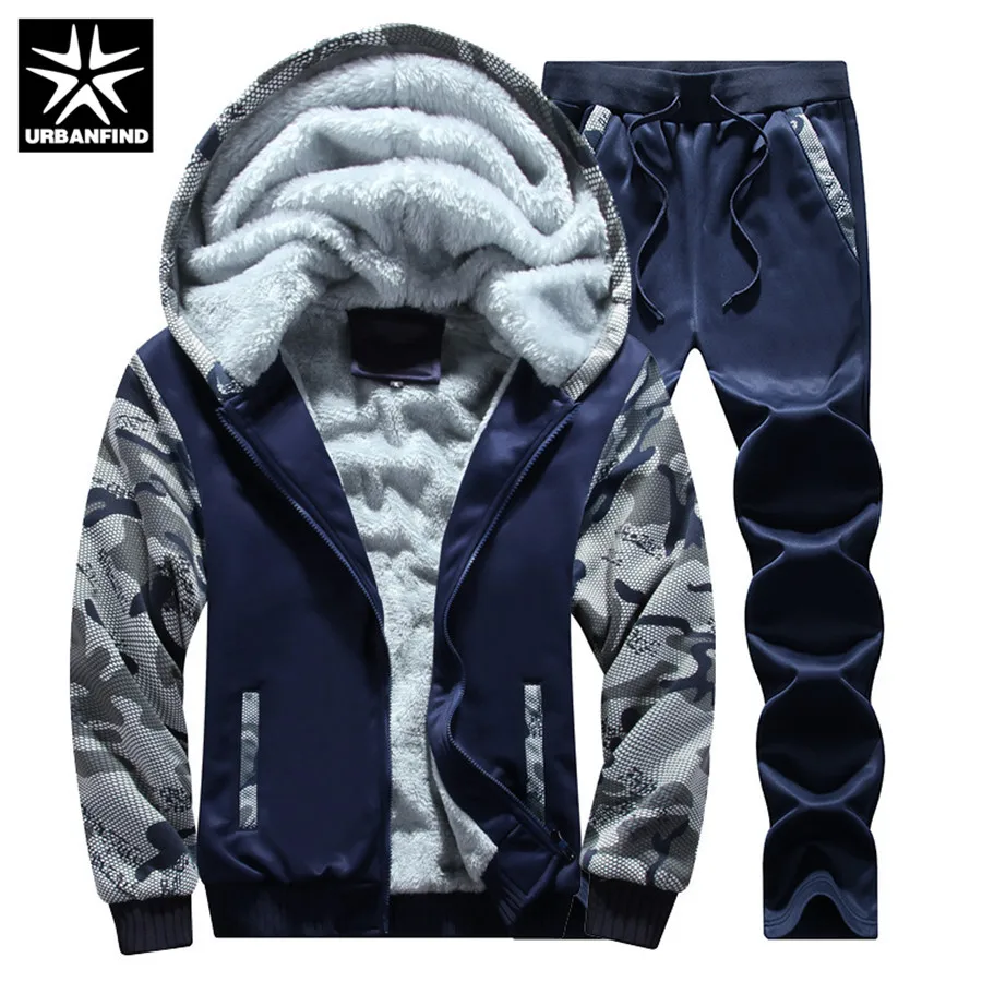 URBANFIND 2018 Tracksuit Men Winter Camouflage Hoodies Men Casual Hooded Warm Sweatshirts Male Thicken Fleece 2PC Jacket+Pants
URBANFIND 2018 Tracksuit Men Winter Camouflage Hoodies Men Casual Hooded Warm Sweatshirts Male Thicken Fleece 2PC Jacket+Pants