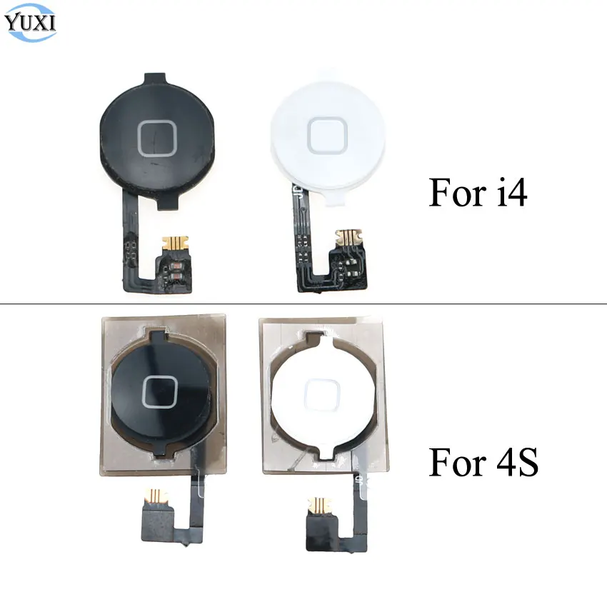 YuXi черно белая домашняя кнопка в сборе гибкий кабель сенсор лента полные части