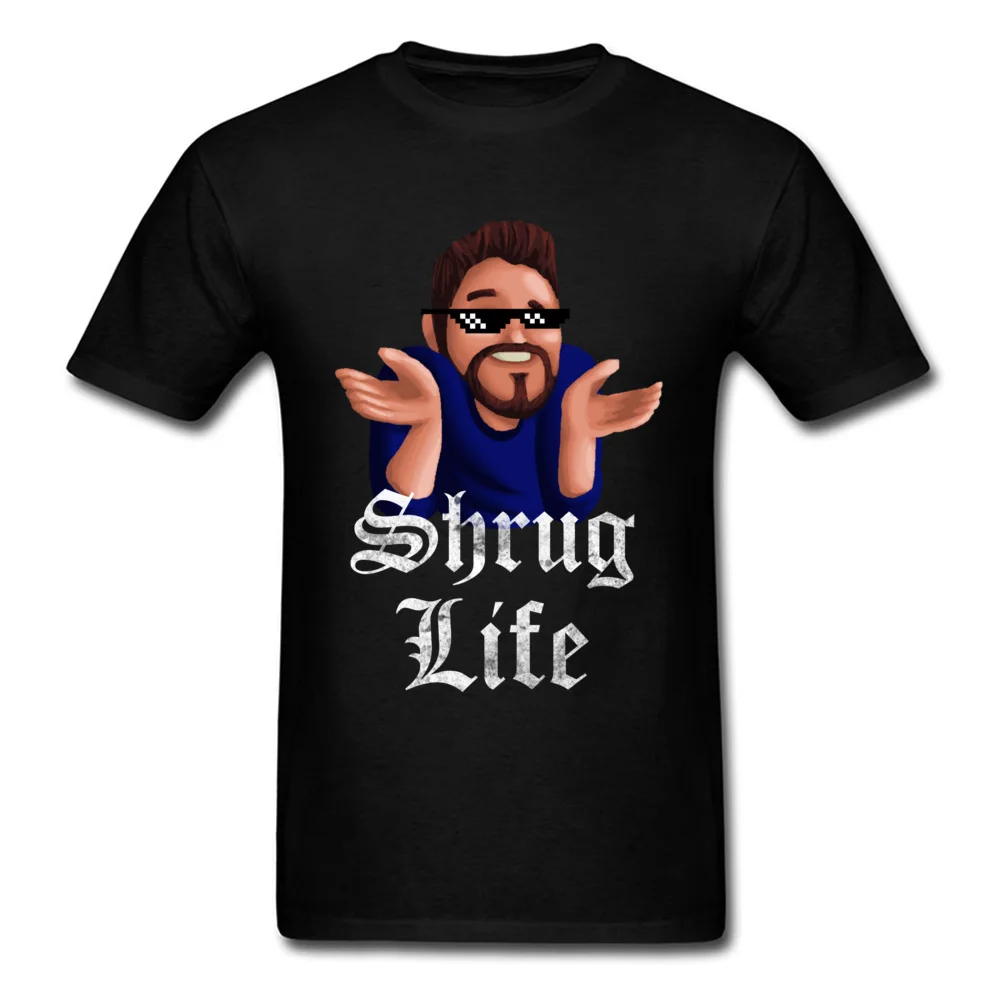Фото Футболка Shrug Life Забавные топы футболки брендовые Новые мужские - купить