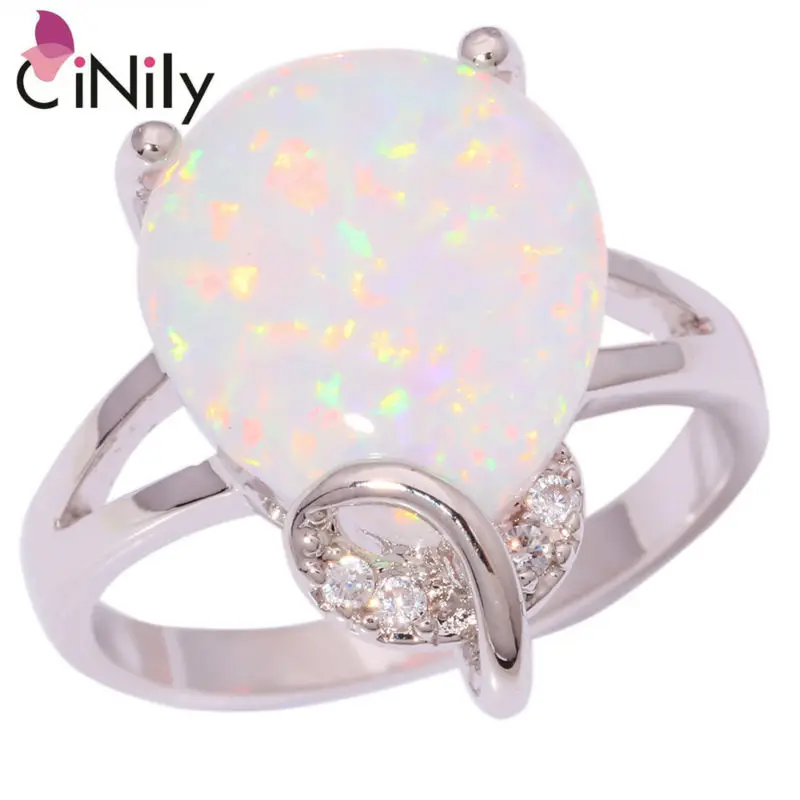 CiNily Created White Fire Opal Cubic Zirconia Silver Plated Ring Wholesale Retail New for Women Jewelry Ring Size 6 7 8 9 OJ8857
CiNily Created White Fire Opal Cubic Zirconia Silver Plated Ring Wholesale Retail New for Women Jewelry Ring Size 6 7 8 9 OJ8857