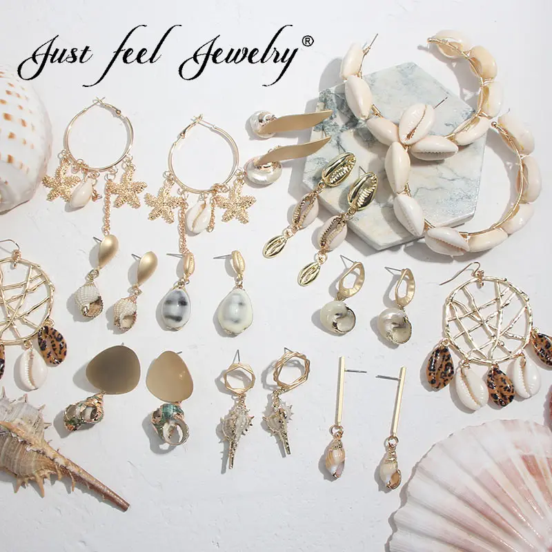 JUST FEEL Fashion Natural Sea Shell Drop Dangle Earrings For Women Statement 2019 Ocean Wind Boho Handmade Wedding Party Jewelry
JUST FEEL Fashion Natural Sea Shell Drop Dangle Earrings For Women Statement 2019 Ocean Wind Boho Handmade Wedding Party Jewelry