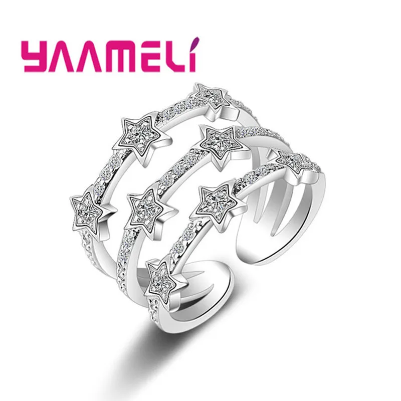 Sparkling Multilayers Twinkling 925 Silver Ring With Cubic Zirconia For Women Adjustable Fashion Jewelry Wholesale
Sparkling Multilayers Twinkling 925 Silver Ring With Cubic Zirconia For Women Adjustable Fashion Jewelry Wholesale