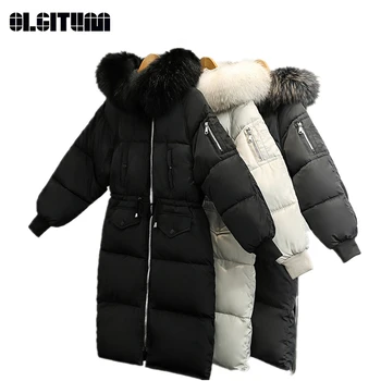 New 2020 Winter Korean Women Long Thick Hooded Fur Collar Loose Cotton Coat Large Size Cotton Jacket
New 2020 Winter Korean Women Long Thick Hooded Fur Collar Loose Cotton Coat Large Size Cotton Jacket