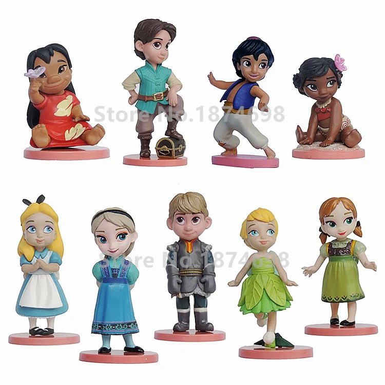 New Toddler Baby Animators Collection Moana Tinker Bell Lilo Tangled Prince Flynn Aladdin Figure Doll Toy Set of 9 Gifts
New Toddler Baby Animators Collection Moana Tinker Bell Lilo Tangled Prince Flynn Aladdin Figure Doll Toy Set of 9 Gifts