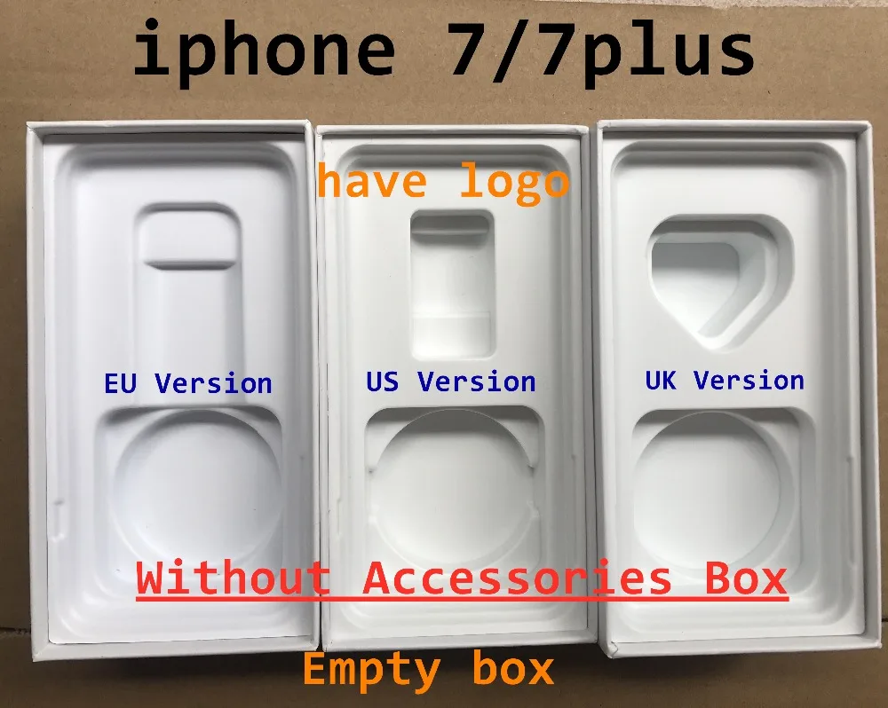 DHL 50pcs/lot High Quality US/EU/UK Version Phone Packaging Packing Box Case For iPhone 7/7 plus 4.7'' Without Accessories Box
DHL 50pcs/lot High Quality US/EU/UK Version Phone Packaging Packing Box Case For iPhone 7/7 plus 4.7'' Without Accessories Box