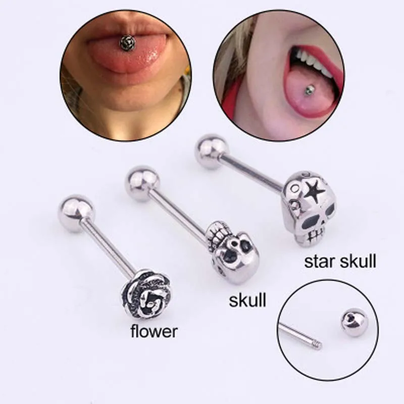1Pc Choice Elegant Rose Flower Tongue Piercing Stud Ring 1.6*16mm Tongue Earring Stud Piercing Men Fashion
1Pc Choice Elegant Rose Flower Tongue Piercing Stud Ring 1.6*16mm Tongue Earring Stud Piercing Men Fashion