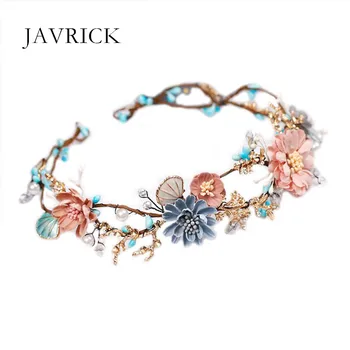 Bridal Tiara DIY Gold Blue Handmade Beaded Baroque Style Women Girls Garland Headband Crown Wedding Hair Accessories
Bridal Tiara DIY Gold Blue Handmade Beaded Baroque Style Women Girls Garland Headband Crown Wedding Hair Accessories