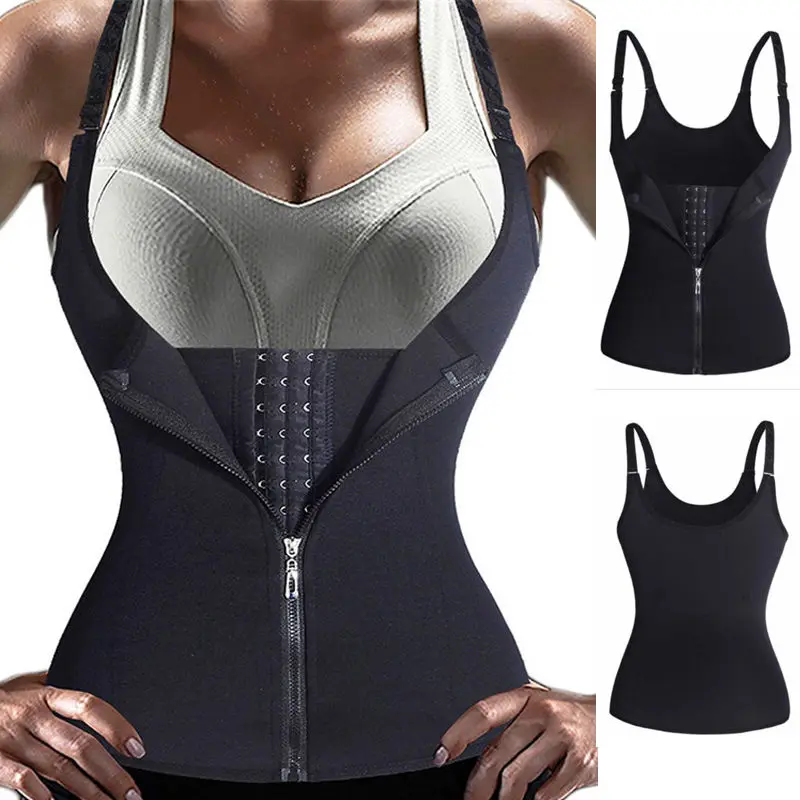Fashion Women Ladies Neoprene Body Shaper Slimming Waist Slim Belt Tanks Vest Underbust Women Zipper Shapewear 
Fashion Women Ladies Neoprene Body Shaper Slimming Waist Slim Belt Tanks Vest Underbust Women Zipper Shapewear