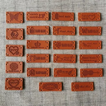 20 pcs Handmade Letter Pattern PU Leather Tags Rectangle Embossed Label DIY Flag Labels For Garment Accessories
20 pcs Handmade Letter Pattern PU Leather Tags Rectangle Embossed Label DIY Flag Labels For Garment Accessories
