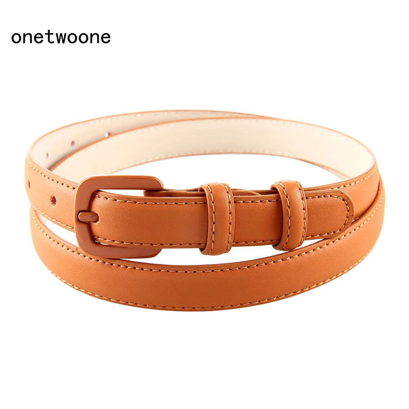 High Fashion Genuine Leather Slim Belts For Ladies Pretty Luxury Designer Pin Buckle Belt Black Red White Brown Woman Thin Belt
High Fashion Genuine Leather Slim Belts For Ladies Pretty Luxury Designer Pin Buckle Belt Black Red White Brown Woman Thin Belt