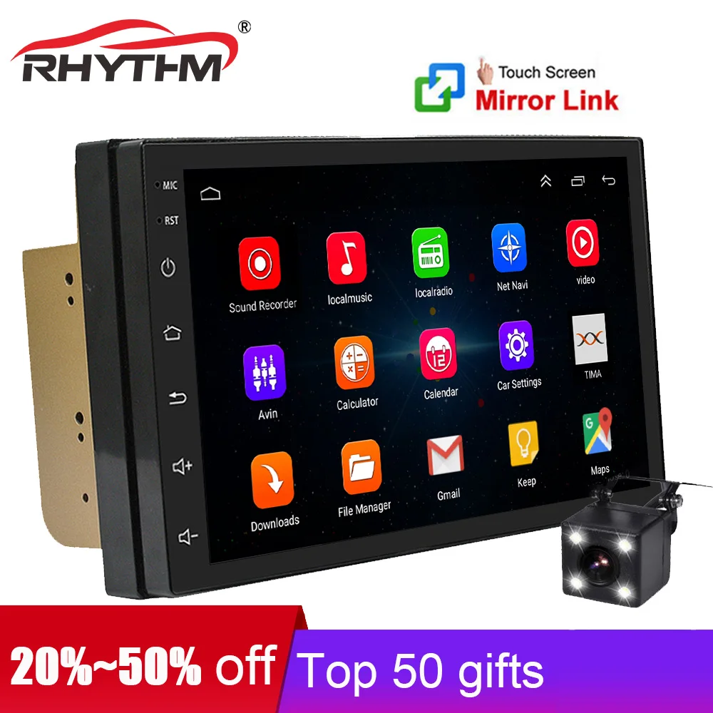 New Android 2Din Car radio Multimedia Player GPS WIFI BT Mirror Link Universal for Nissan peugeot toyota car intelligent system
New Android 2Din Car radio Multimedia Player GPS WIFI BT Mirror Link Universal for Nissan peugeot toyota car intelligent system