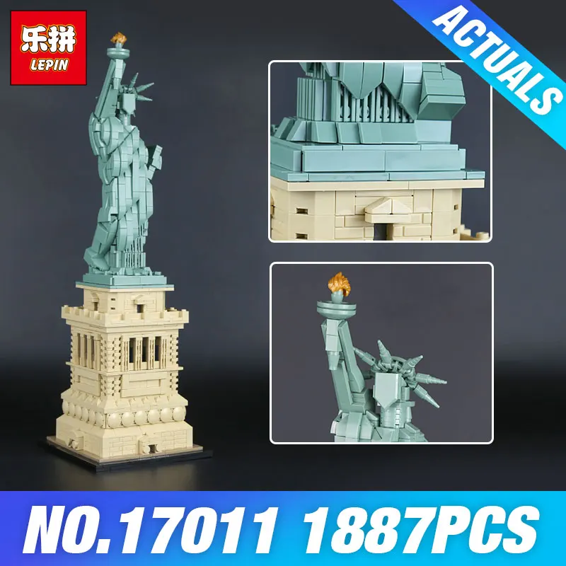 

Lepin 17011 Toys Architecture Series The 21042 State of Liberty Set Toys Model Building Blocks Bricks Kits DIY Children Gifts