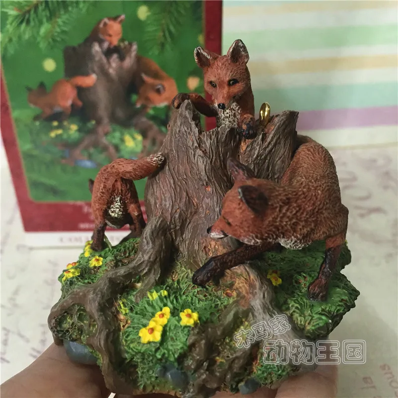 figure model toy Fox firefox red fox stump animal model pendant decoration scene
figure model toy Fox firefox red fox stump animal model pendant decoration scene