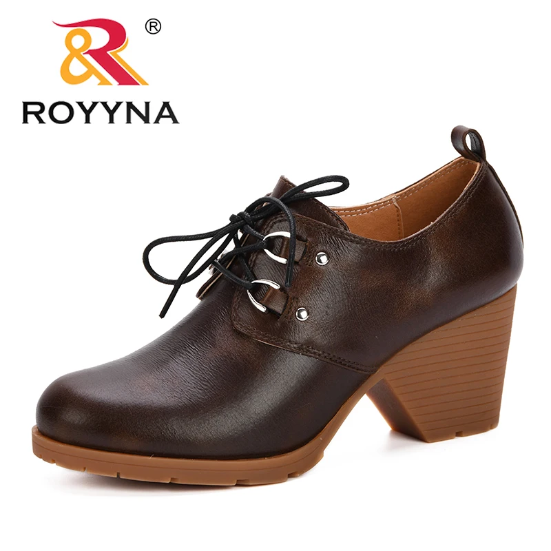 ROYYNA 2019 Spring Autumn Women Brogue Shoes Vintage Chunky Heel Trendy Pumps Ladies Lace Up Female Fashion Comfortable Footwear 
ROYYNA 2019 Spring Autumn Women Brogue Shoes Vintage Chunky Heel Trendy Pumps Ladies Lace Up Female Fashion Comfortable Footwear