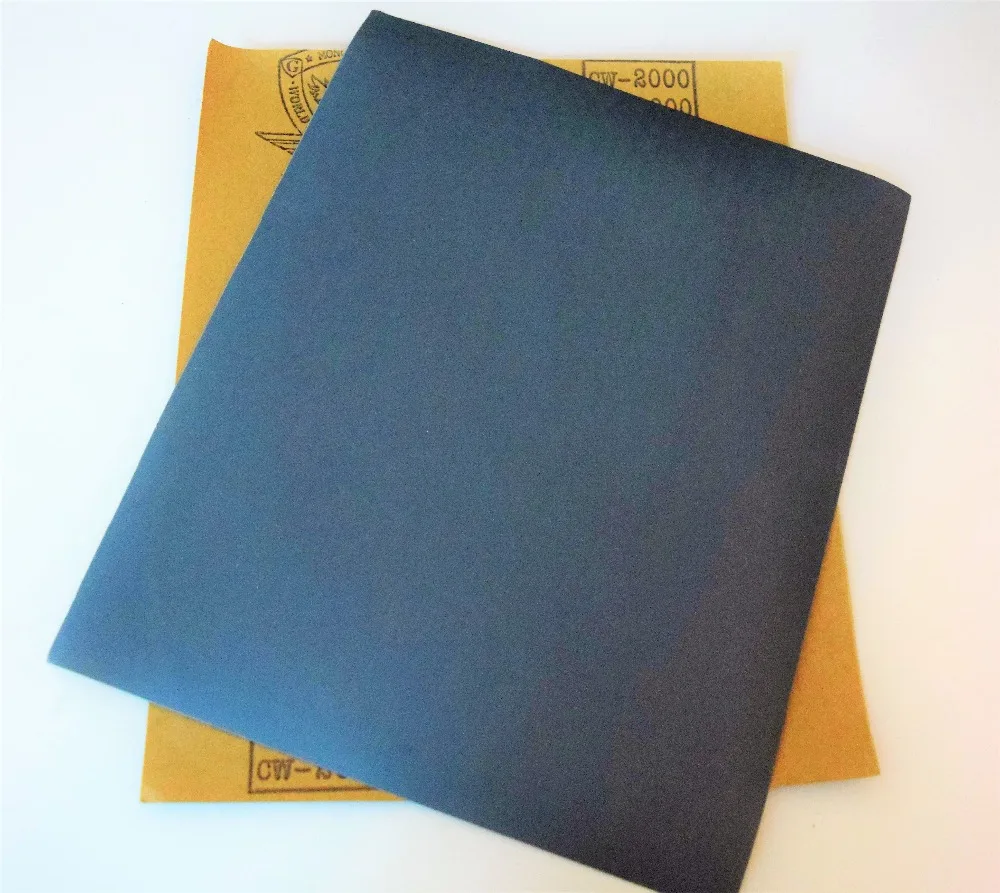 5 Sandpaper Blades Wet / dry Water Proof Silicone Carbide Grinding Sandpaper 2000 Grit 28X22cm
5 Sandpaper Blades Wet / dry Water Proof Silicone Carbide Grinding Sandpaper 2000 Grit 28X22cm