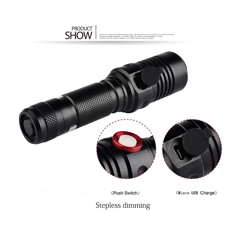 Rechargeable led flashlight