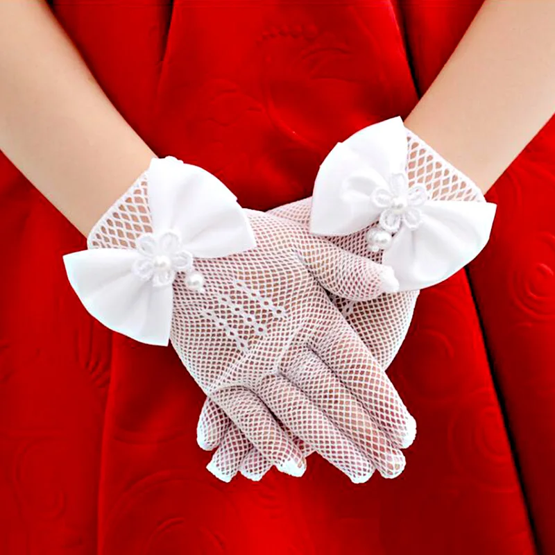 High Quality Children Princess Dress gloves Flower Girl Dress Short Gloves with satin bows Stretch Mesh Gloves White Cream Bow
High Quality Children Princess Dress gloves Flower Girl Dress Short Gloves with satin bows Stretch Mesh Gloves White Cream Bow