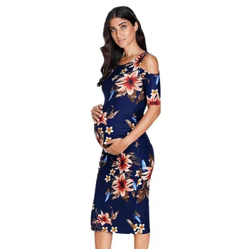 Maternity Clothes Bodycon Floral Baby Shower Pregnancy Dress Maternity Clothing Party Floral Dress H518 
Maternity Clothes Bodycon Floral Baby Shower Pregnancy Dress Maternity Clothing Party Floral Dress H518