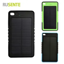 High quality Portable Solar Power Bank 8000mAh External Battery Charger Pack for iPhone Samsung HTC Huawei