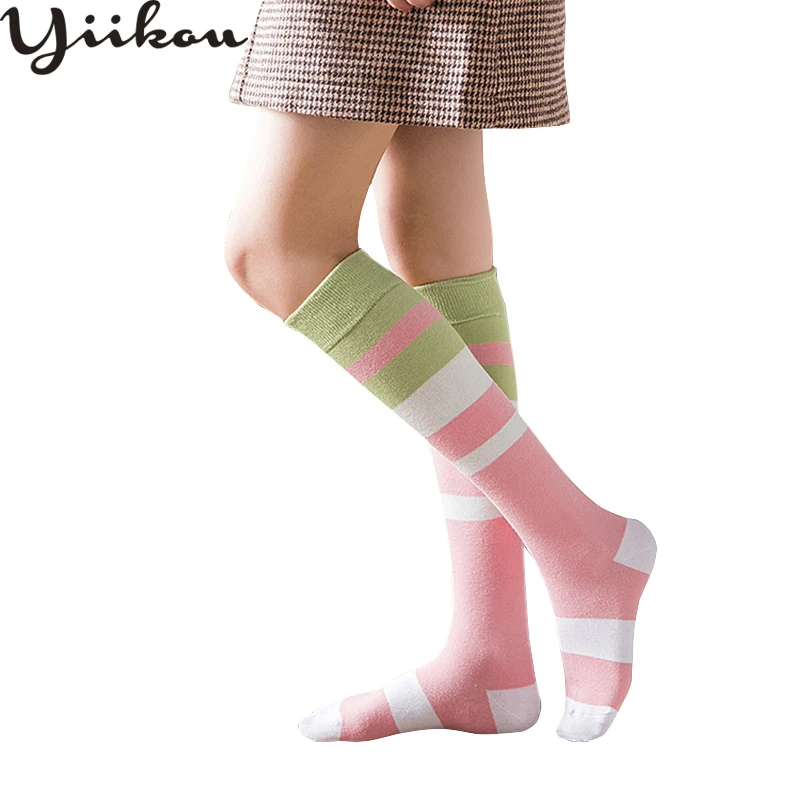 Female autumn winter Harajuku color striped female stockings women rainbow knee-length stockings girls fashion stockin
Female autumn winter Harajuku color striped female stockings women rainbow knee-length stockings girls fashion stockin