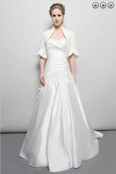 free shipping vintage 2014 new designer bridal gown plus size maxi white long dress satin appliques wedding dresses with jacket
free shipping vintage 2014 new designer bridal gown plus size maxi white long dress satin appliques wedding dresses with jacket