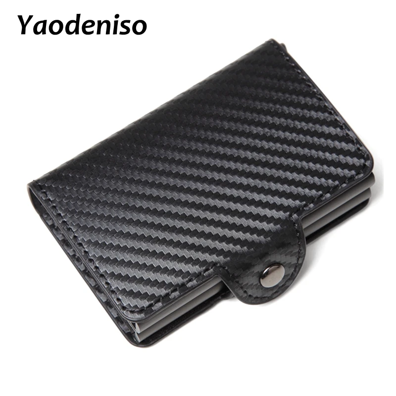 Men double Aluminum Leather Credit Card Holder RFID Metal Wallet Automatic pop up Anti-theft women Purse Business ID Cardholder
Men double Aluminum Leather Credit Card Holder RFID Metal Wallet Automatic pop up Anti-theft women Purse Business ID Cardholder