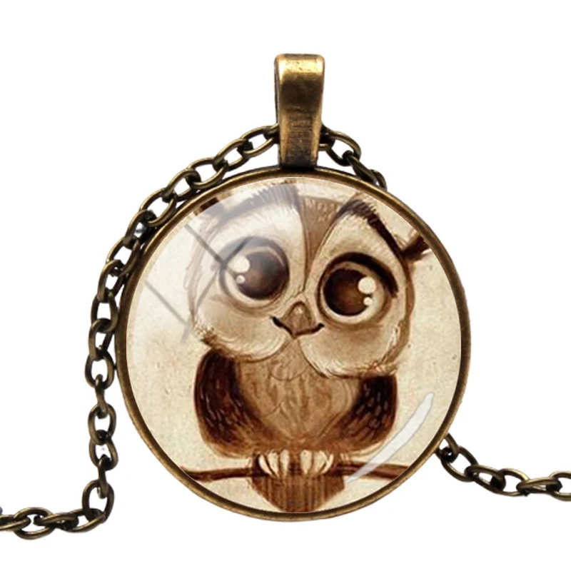 1pcs Owl Style Tibetan Silver Colorful Crystal Inlay Pendant Necklace 1pcs Owl Style Tibetan Silver Colorful Crystal Inlay Pendant Necklace