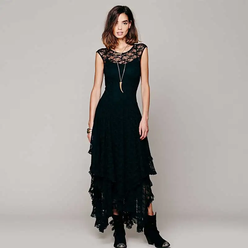Women 5XL 4XL Gothic Multi Layer Lace Long Dress Oversize Irregular Sleeveless Hollow Out Party Maxi Dress Plus Size Vestidos
Women 5XL 4XL Gothic Multi Layer Lace Long Dress Oversize Irregular Sleeveless Hollow Out Party Maxi Dress Plus Size Vestidos