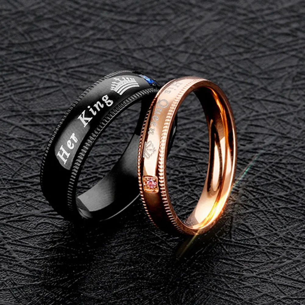 NEW Stainless Steel Rings His Queen Her Lover King Women Men DIY Letter Band Ring Engagement Wedding Jewelry Anniversary Gifts
NEW Stainless Steel Rings His Queen Her Lover King Women Men DIY Letter Band Ring Engagement Wedding Jewelry Anniversary Gifts