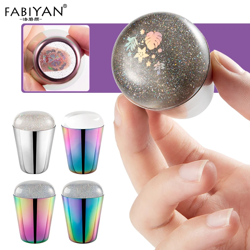 Nail Art Stamper Holographic Transparent Silicone Head With Scraper Manicure Stamping Template Plate Image Transfer Tools
Nail Art Stamper Holographic Transparent Silicone Head With Scraper Manicure Stamping Template Plate Image Transfer Tools