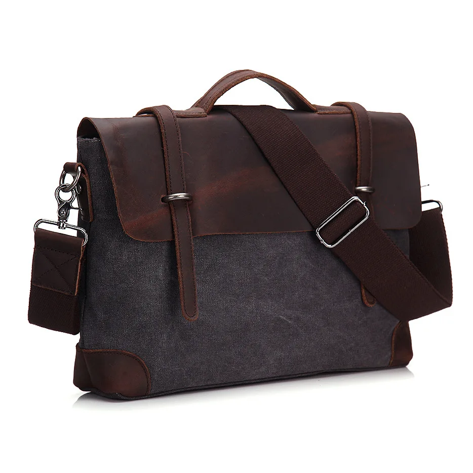First layer cowhid and Canvas Totes Vintage Leather Shoulder bag waterproof antitheft Messenger Bags fashion large business bag
First layer cowhid and Canvas Totes Vintage Leather Shoulder bag waterproof antitheft Messenger Bags fashion large business bag