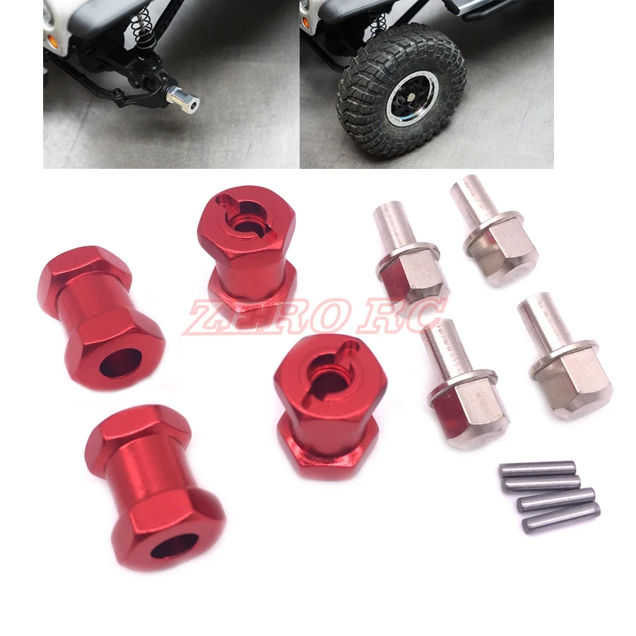 4PCS ALLOY WHEEL HUB 15mm Offset Hex Adaptor For 12mm Hex Wheels AXIAL SCX10 WRAITH (RED)
4PCS ALLOY WHEEL HUB 15mm Offset Hex Adaptor For 12mm Hex Wheels AXIAL SCX10 WRAITH (RED)