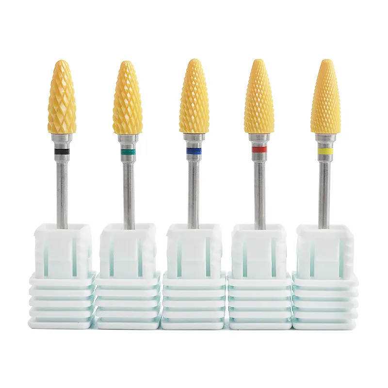 1pcs Yellow Ceramic 3/32" Nail Art Drill Bits 5 types Milling Manicure Cutter File Electric Device Machine Accessory Clean Tools
1pcs Yellow Ceramic 3/32" Nail Art Drill Bits 5 types Milling Manicure Cutter File Electric Device Machine Accessory Clean Tools