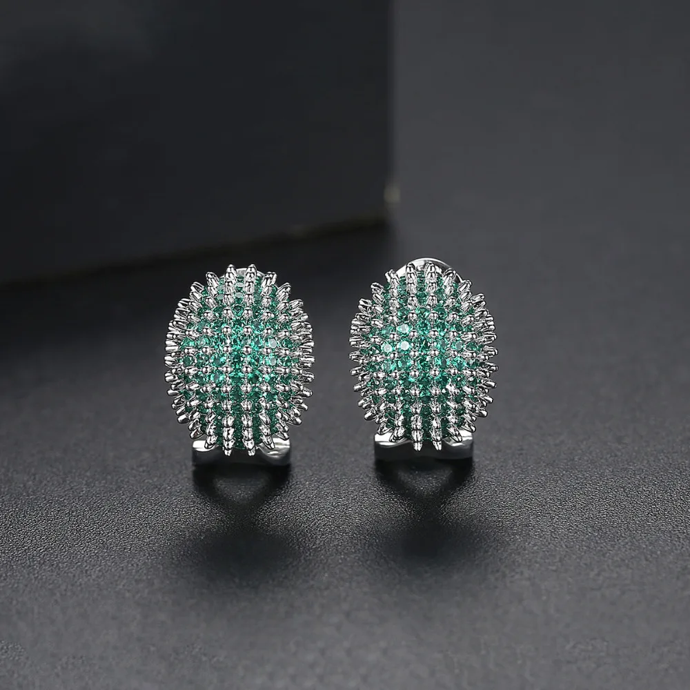 Bilincolor fashion green cubic zirconia stud earring with lock on the back english lock for women
Bilincolor fashion green cubic zirconia stud earring with lock on the back english lock for women