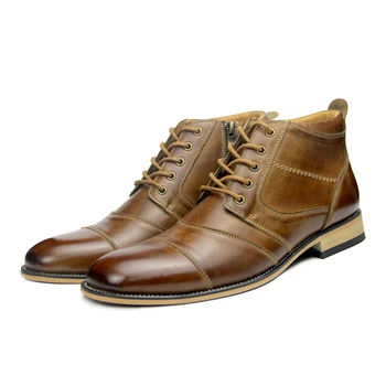Hot ! Trendy Pointed Toe Boots Men Genuine Leather Big Size Lace Up Ankle Boots Winter Plus Size 45 47 Dress Shoes Man
Hot ! Trendy Pointed Toe Boots Men Genuine Leather Big Size Lace Up Ankle Boots Winter Plus Size 45 47 Dress Shoes Man