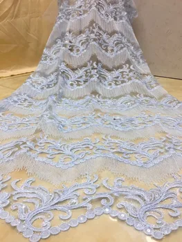 embroidered tulle lace fabric with sequins Yaking-91001 high quality french net lace
embroidered tulle lace fabric with sequins Yaking-91001 high quality french net lace