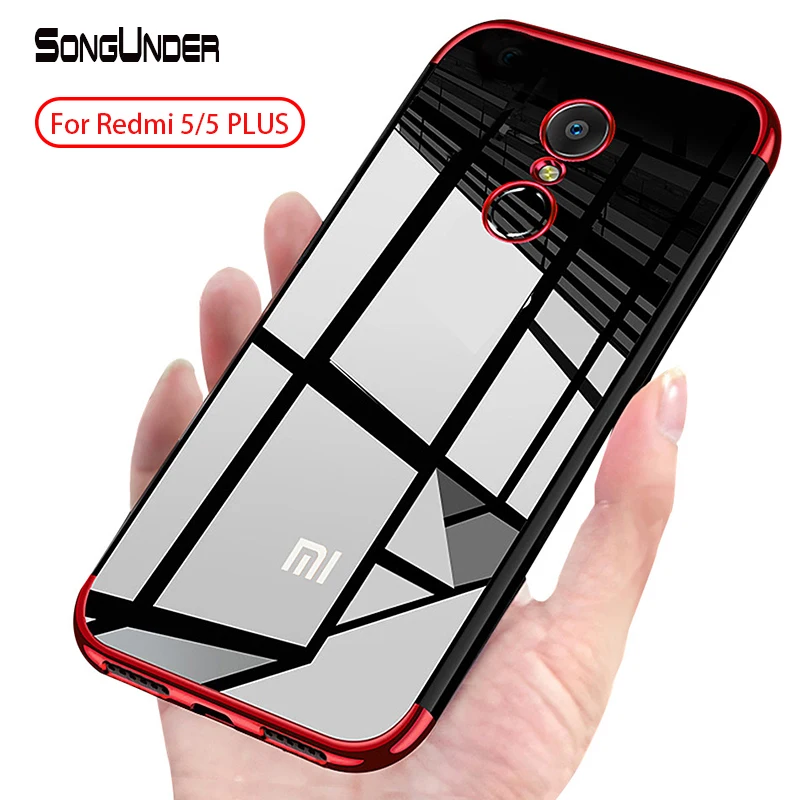 For Xiaomi Redmi 5 Plus Case Cover Transparent Plating TPU Soft Silicone Back Cover Fundas For Redmi5 5A 5Plus Phone Coque
For Xiaomi Redmi 5 Plus Case Cover Transparent Plating TPU Soft Silicone Back Cover Fundas For Redmi5 5A 5Plus Phone Coque