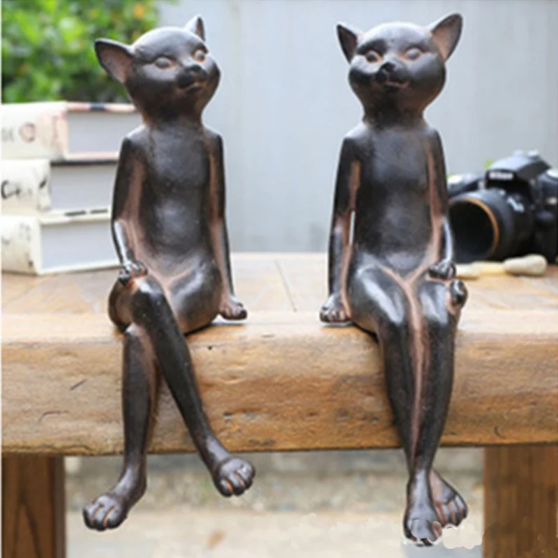 American Style Retro Cat Figurine 2PCS/SET Table Sitting Room Furnishing Articles Modern Minimalist Home Crafts Decorations
American Style Retro Cat Figurine 2PCS/SET Table Sitting Room Furnishing Articles Modern Minimalist Home Crafts Decorations
