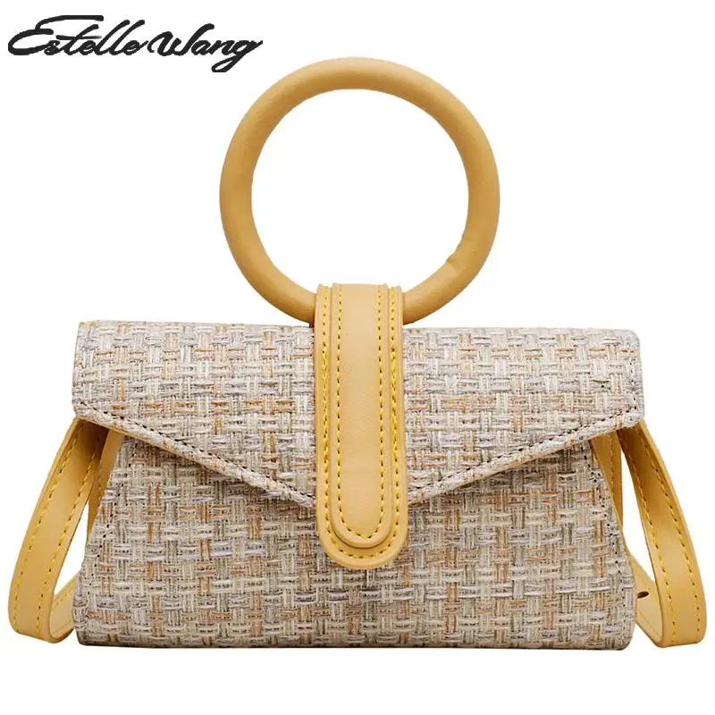 Women's Summer Flap Bag Fashion Round Hand Small Shoulder Bag Cover Soft Flap Pocket Versatile Waist Pack Clutch Bag
Women's Summer Flap Bag Fashion Round Hand Small Shoulder Bag Cover Soft Flap Pocket Versatile Waist Pack Clutch Bag